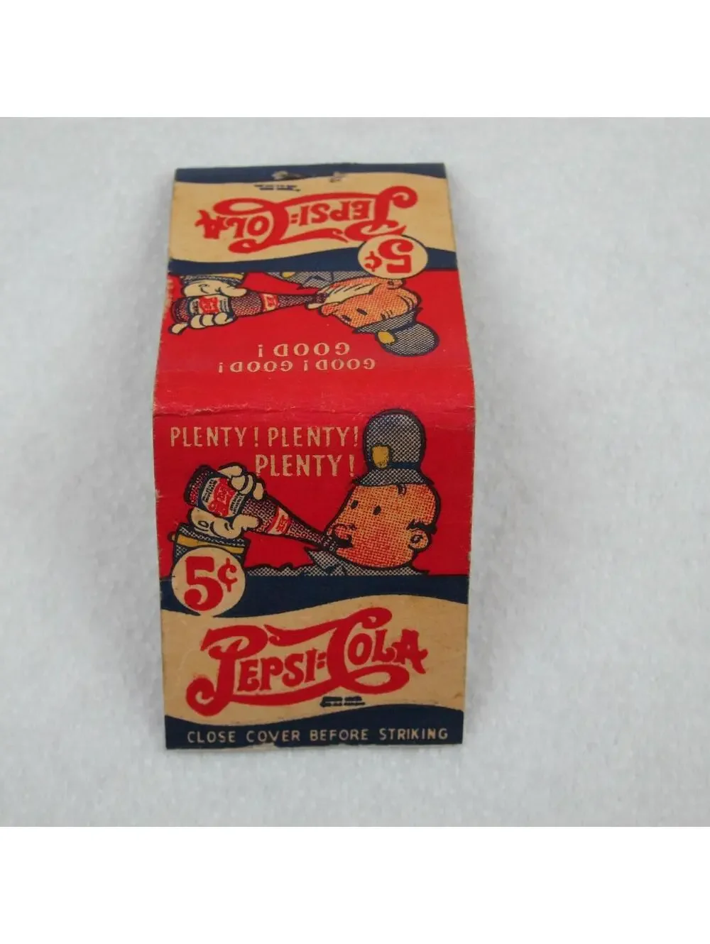3 Vintage Matchbooks Pepsi Cola Double Dot Hunts Tomato King Edward Cigarillos